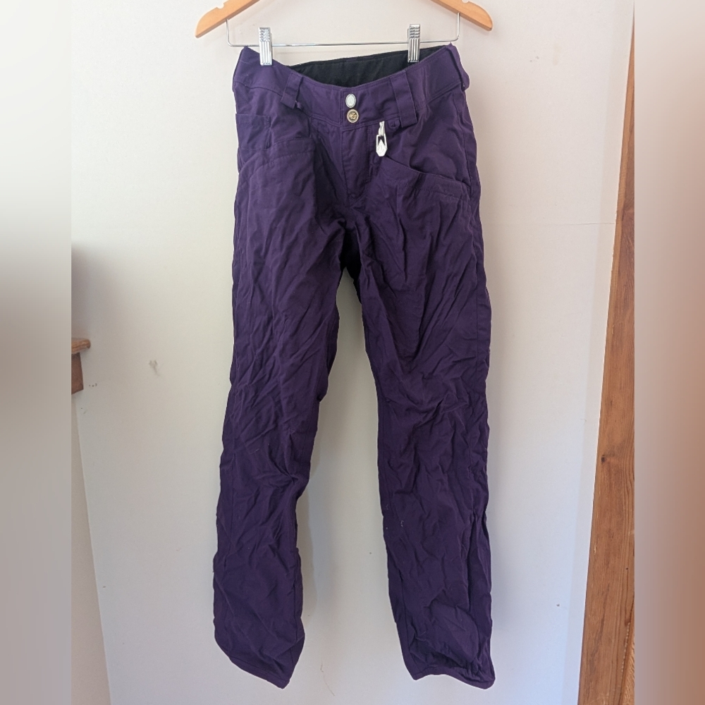 Volcom Nimbus Women’s Waterproof Snowboard Purple Snow Pants Sz Small